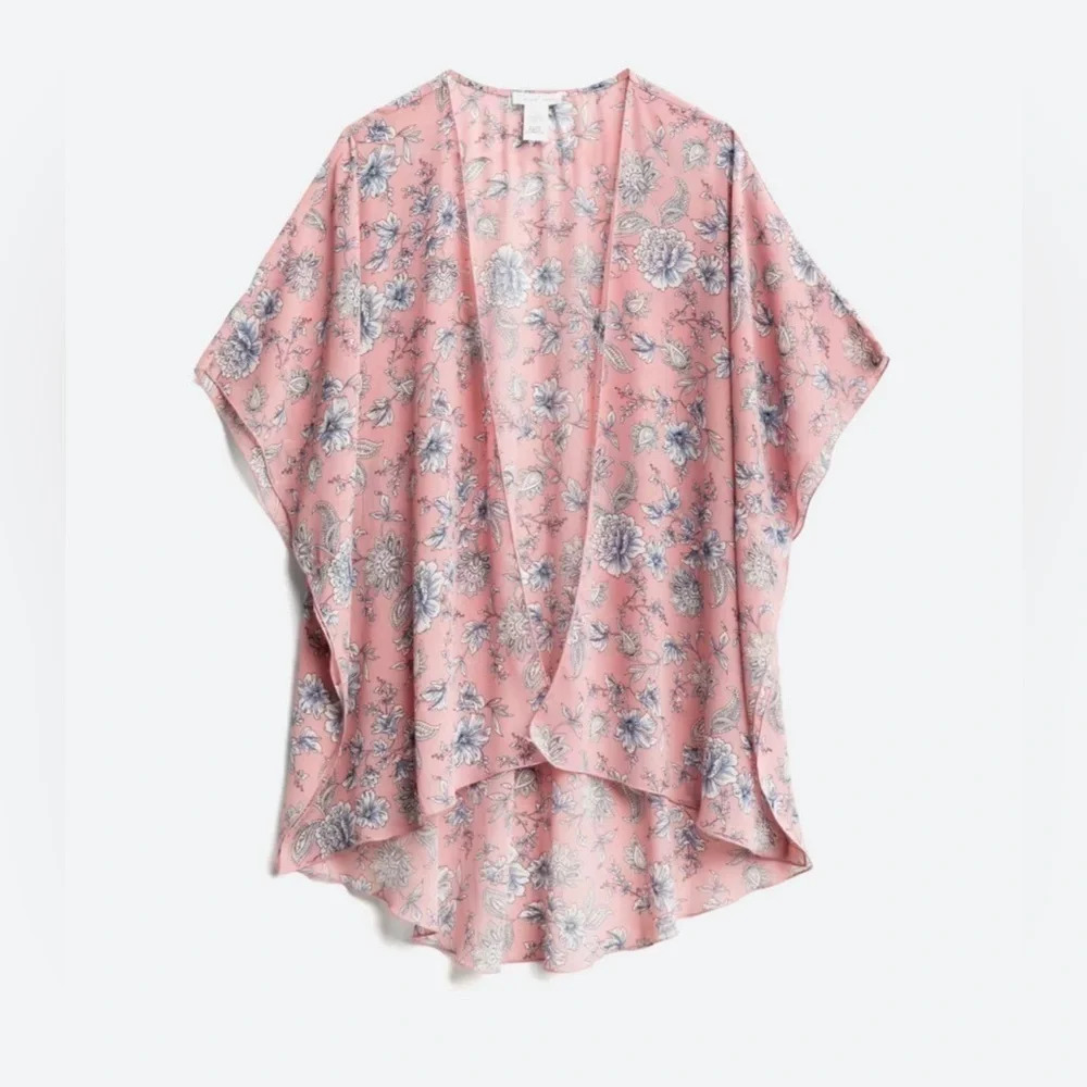 EMORY PARK CALEY OPEN FRONT WOVEN COVER-UP